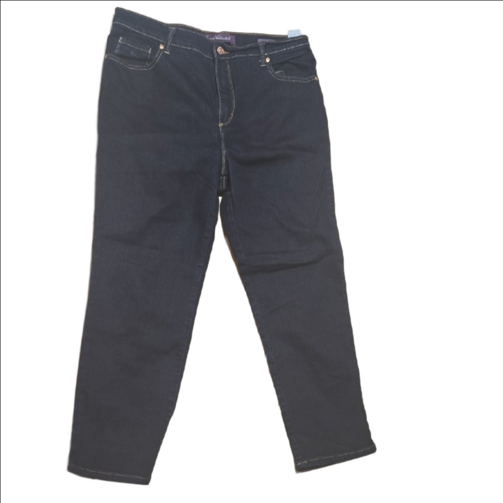 ♡Gloria Vanderbilt Dark Indigo Straight-Leg Jeans Size 16P